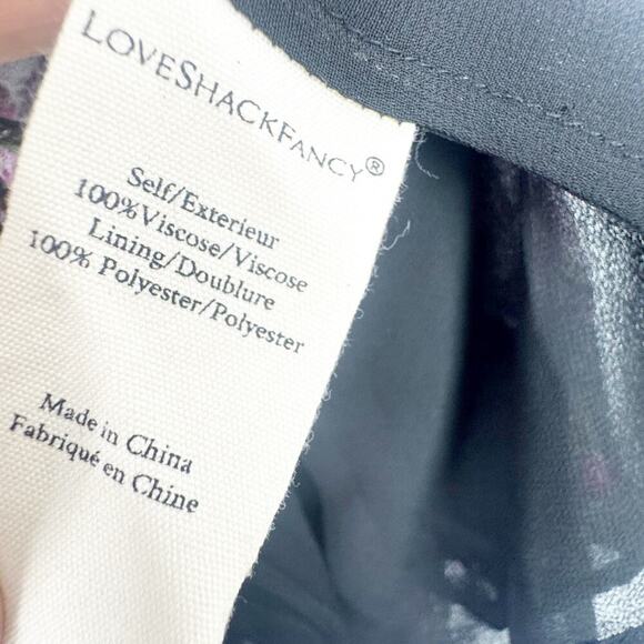 LoveShackFancy Popover Dress V Neck Floral Dress Midnight Muse Size S NWT - Picture 11 of 12